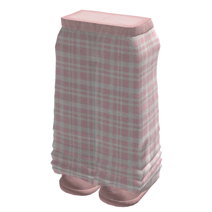 Y2K Plaid Pajamas Pink