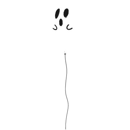Halloween Ghost Magic Animated Balloon
