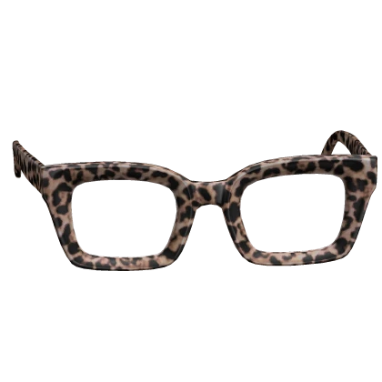 Essential Chunky Boxy Glasses (Leopard)