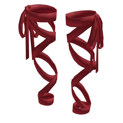 💓Red Leg Ribbons