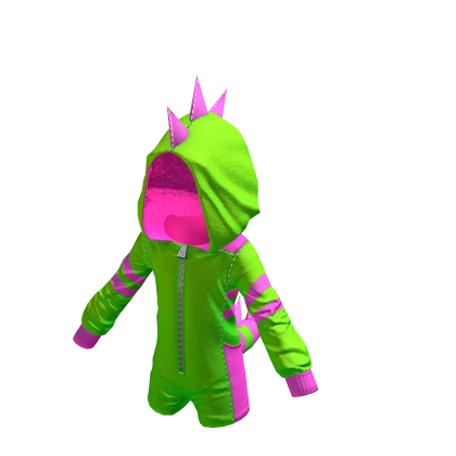 Dino Romper Neon Watermelon