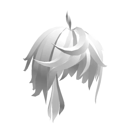 White Wild Anime Hair