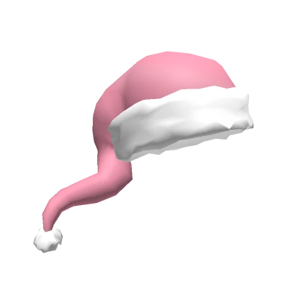 Flowy Pink Santa Hat