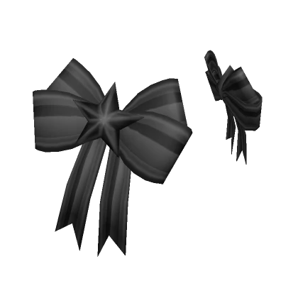 Vibrant Black Holiday Bows