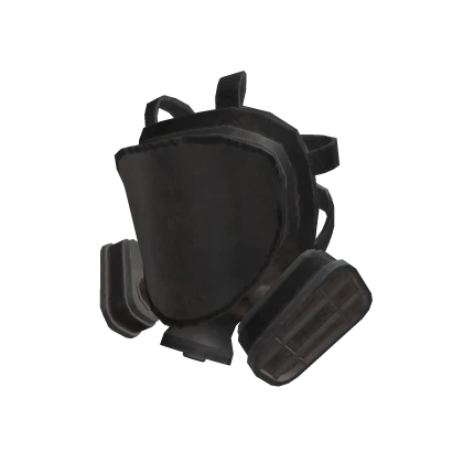 Dirty Opaque Waist Mounted Gas Mask