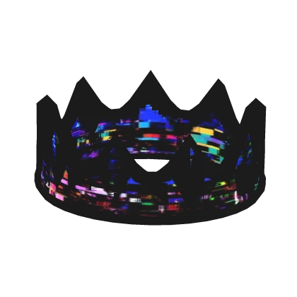 Colorful Animated Glitch Crown