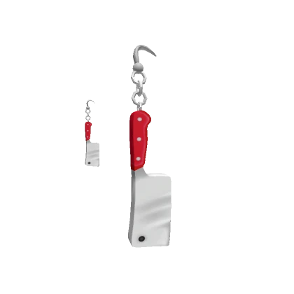 Cleaver Earrings - red