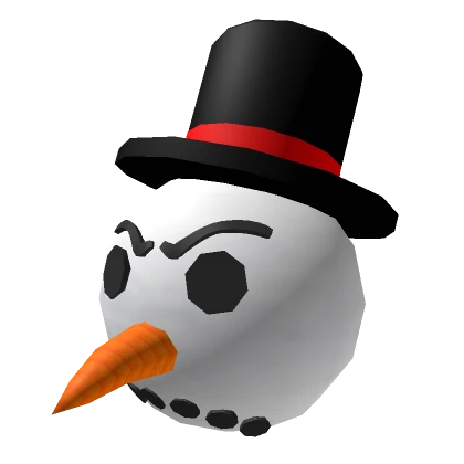 Angry Snowman Head