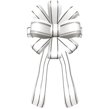 Holiday Gift Bow (White and Black)