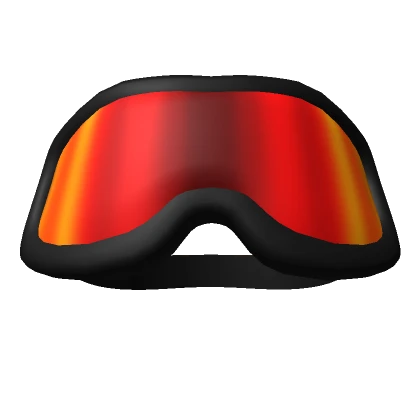 Red Snowboard Goggles (Up)