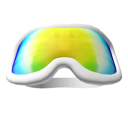 White Snowboard Goggles (Up)