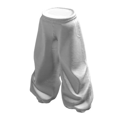 Y2K Baggy Pants (White)