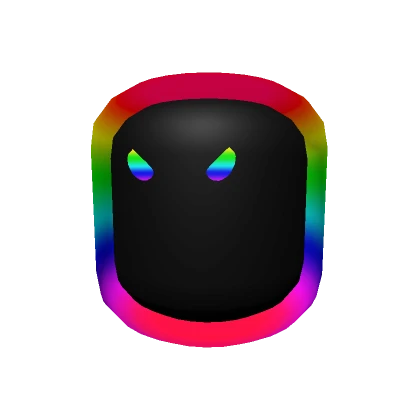 Oversized Cartoony Rainbow Head