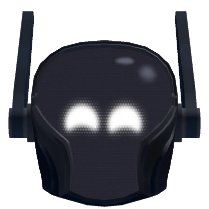 Happy White Neon Cyber Mask