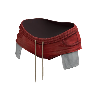 Graphic Micro Sweatshorts (Red)