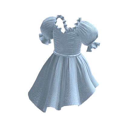 Blue Cute Mini Dress