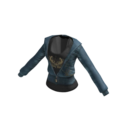 Vintage Designer Jacket & Top | Blue & Black