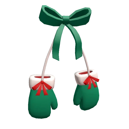 Christmas Winter Gloves Green