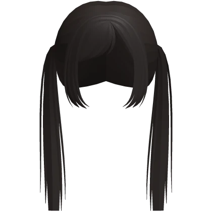 ʚ♡ɞ long pretty dark brown pigtails 