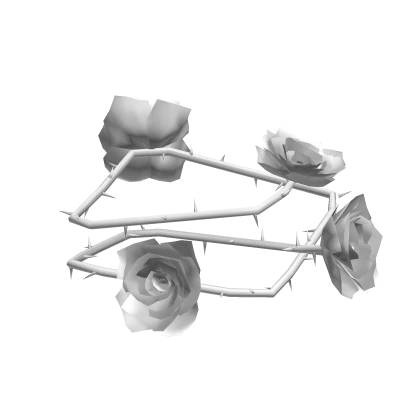 [Left] Shoulder Spiked White Roses