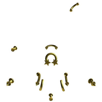 Gold spikey piercings