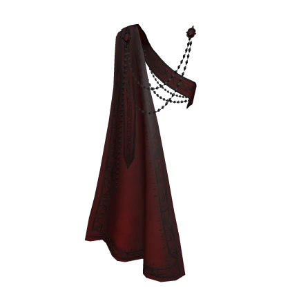 3.0 Royal sash with cape - red/black