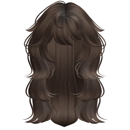 Fluffy Messy Framing Wolfcut (Brown)