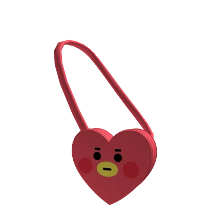 cute red heart bag 