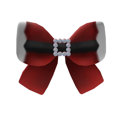 Santa Bow Red