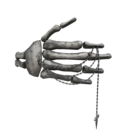 Skeleton Hand Face Cover w/ Chain