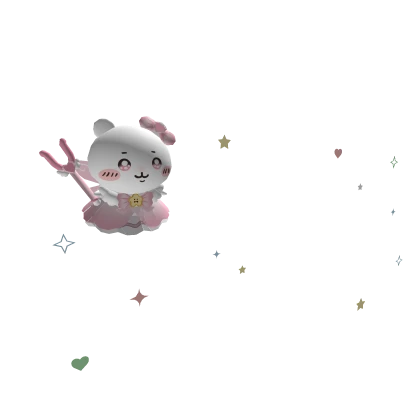 Magical Chiikawa Aura with stars