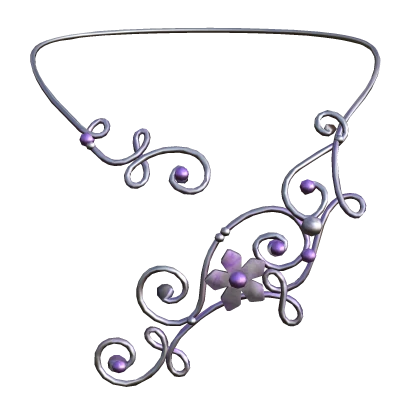 Elegant Violet Ivy Y2K Necklace