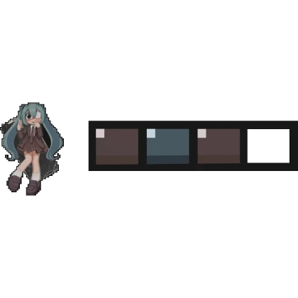 Monitoring Miku 8-Bit Hp Health Bar