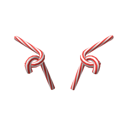 Improvised Candy Cane Antlers