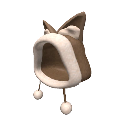 Oversized Cat Hood (Beige)