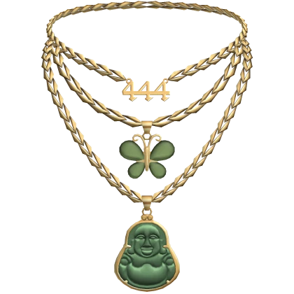 Boho Gold Layered Jade Necklace 3.0 