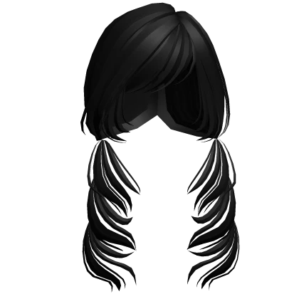HimeGyaru Protagonist Pigtails in Black