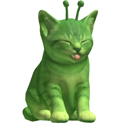 Realistic Silly Alien Cat - Shoulder Pet