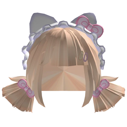 Kawaii Blonde Maid Pigtails