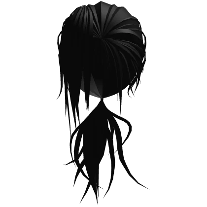 Majestic Long Male Ponytail Vkei Hairstyle Black