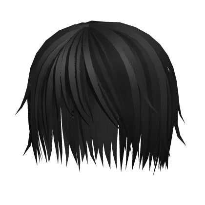 🦇Black Messy Emo Anime Vkei Punk Hair🦇