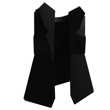 Long Simple Black Mafia Suit
