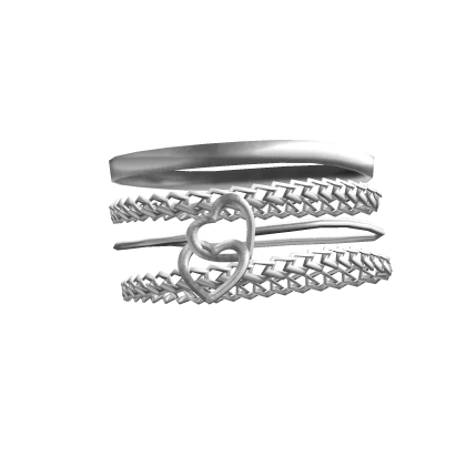 Heart Stacked Bracelet