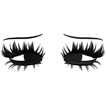 ♡ emo lashes (black)