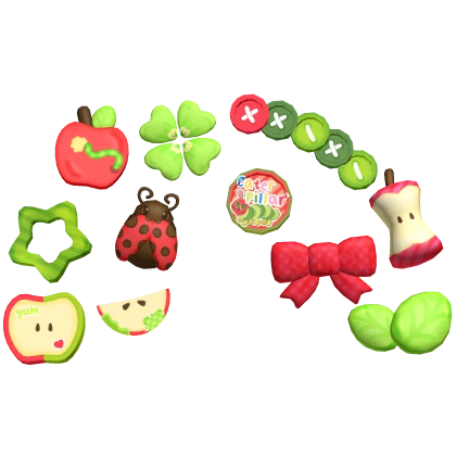 igari twee heisei hungry caterpillar apple clips