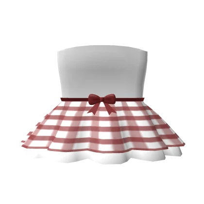 ♡ Cutest Red Plaid Babydoll Dress