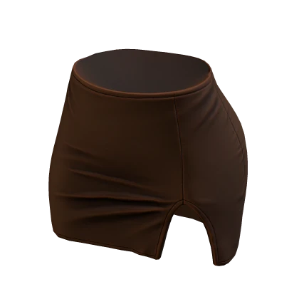 Skirt Brown Tight High Waisted Mini Chibi Chic Y2K