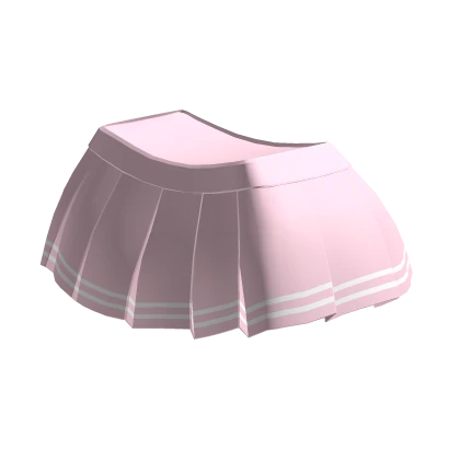 [3.0 Woman w/ 1.0 legs] Pink Striped Skirt