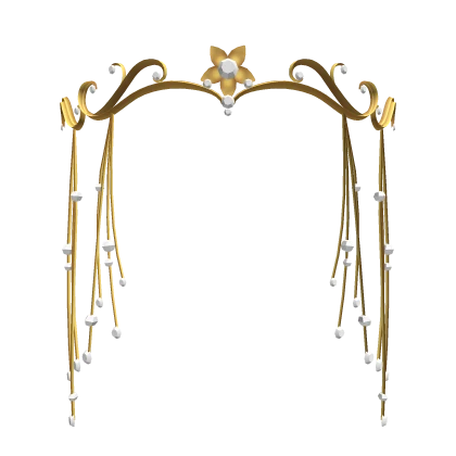 Fairy Petal Tiara in white/gold