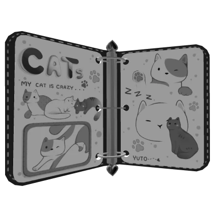 cute cat drawing sketchbook